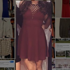 Maroon formal dress